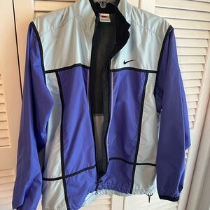 Nike Light Blue and Purple Track Jacket